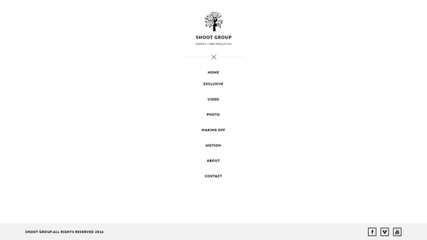 Company website Shootgroup, internal page №7
