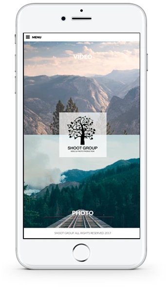 Mobile version of website – Shootgroup