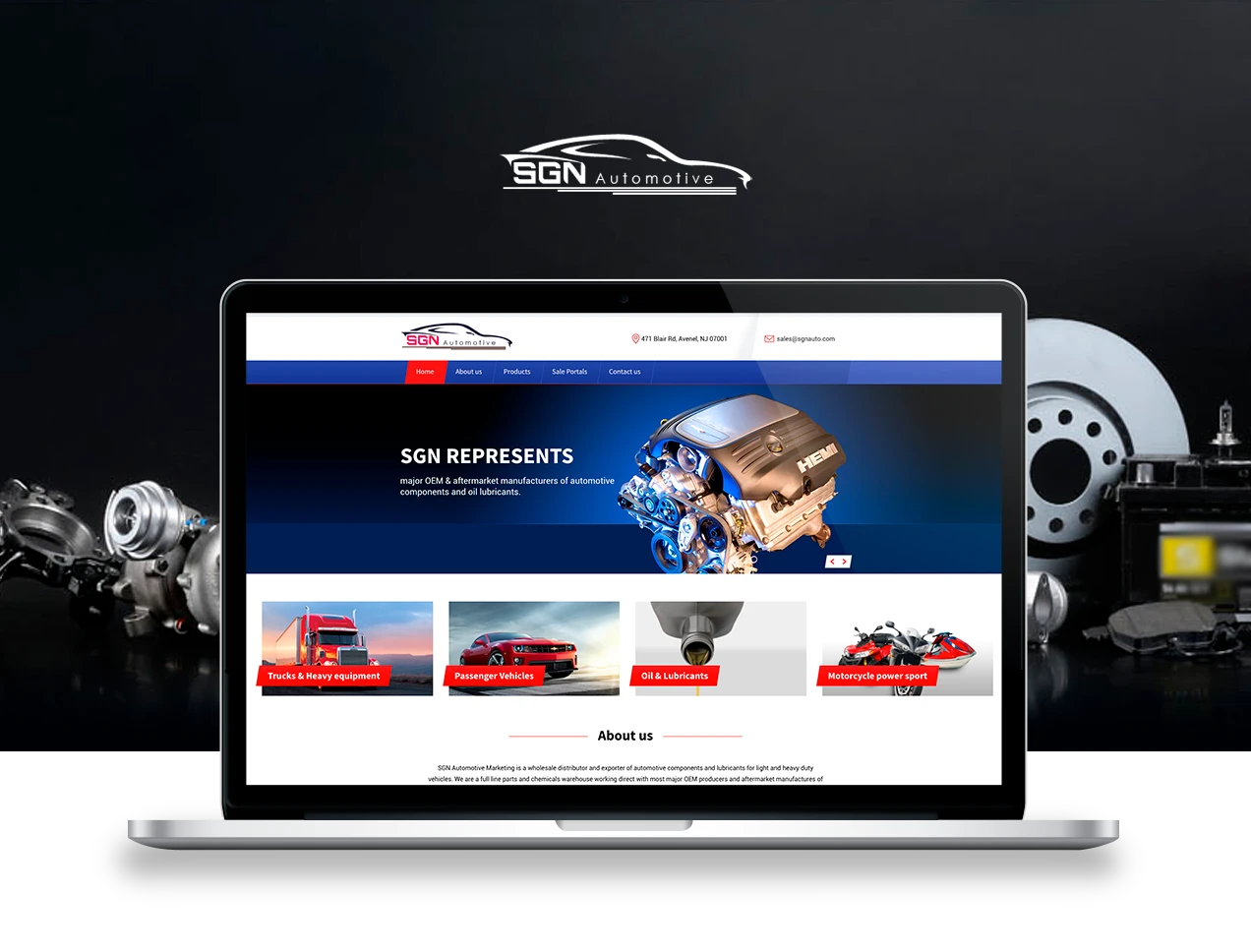 Разработка сайта каталога автозапчастей – SGN Automotive