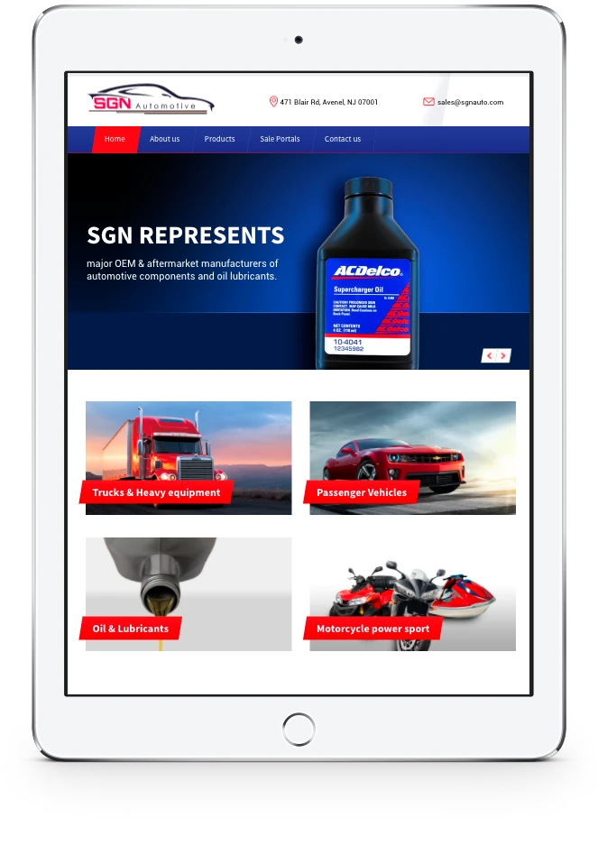 Table version of website – SGN Automotive