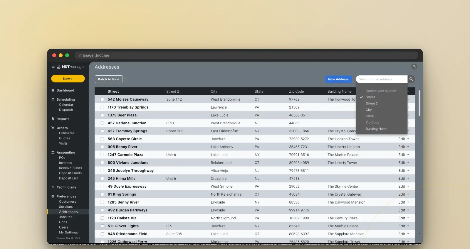 Addresses and Geolocation