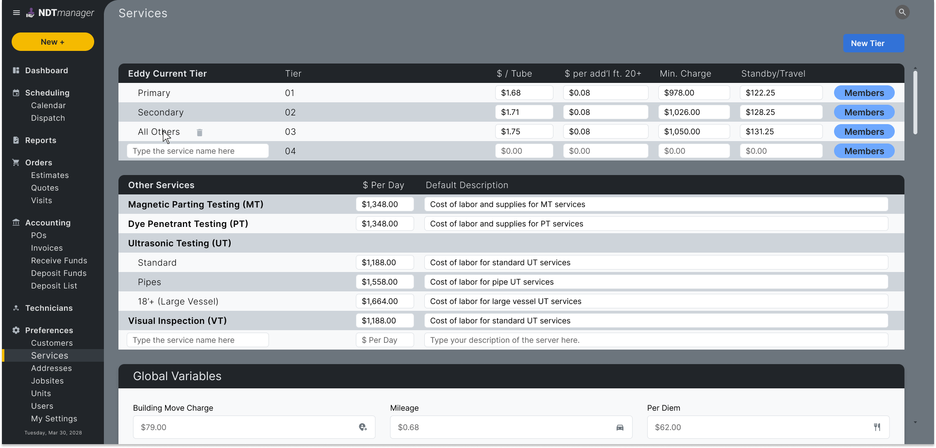 Services & Pricing